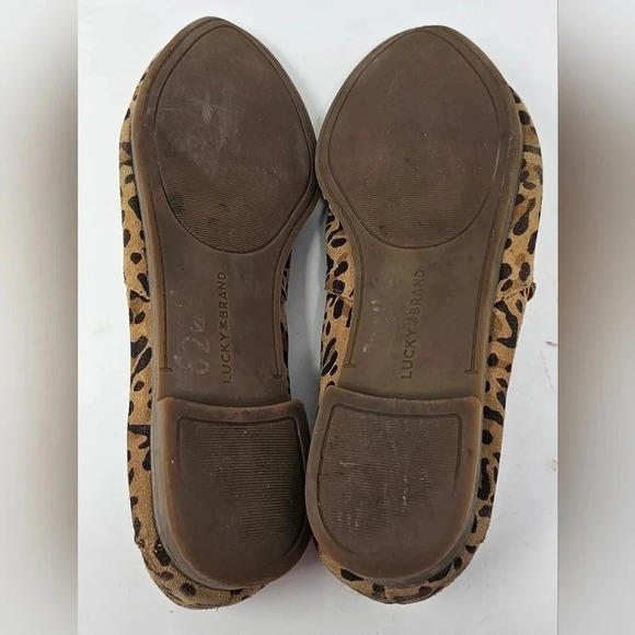 Lucky Brand Women's leopard Print Brogan Leather Loafers Size 8 - Picture 15 of 15